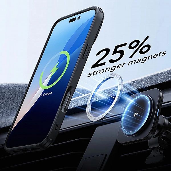 Esr Classic Hybrid Kickstand Halolock Magsafe & Tempered Glass Iphone