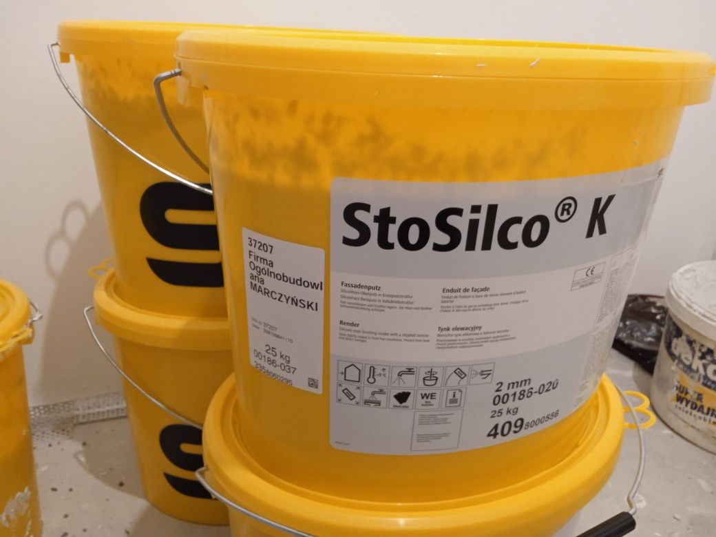 Tynk silikonowy STO StoSilco K 37207 2mm brudny biały