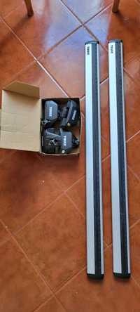 Barras wingbar evo 118 + Kit thule 710600. 1 dia de uso.

Estavam num