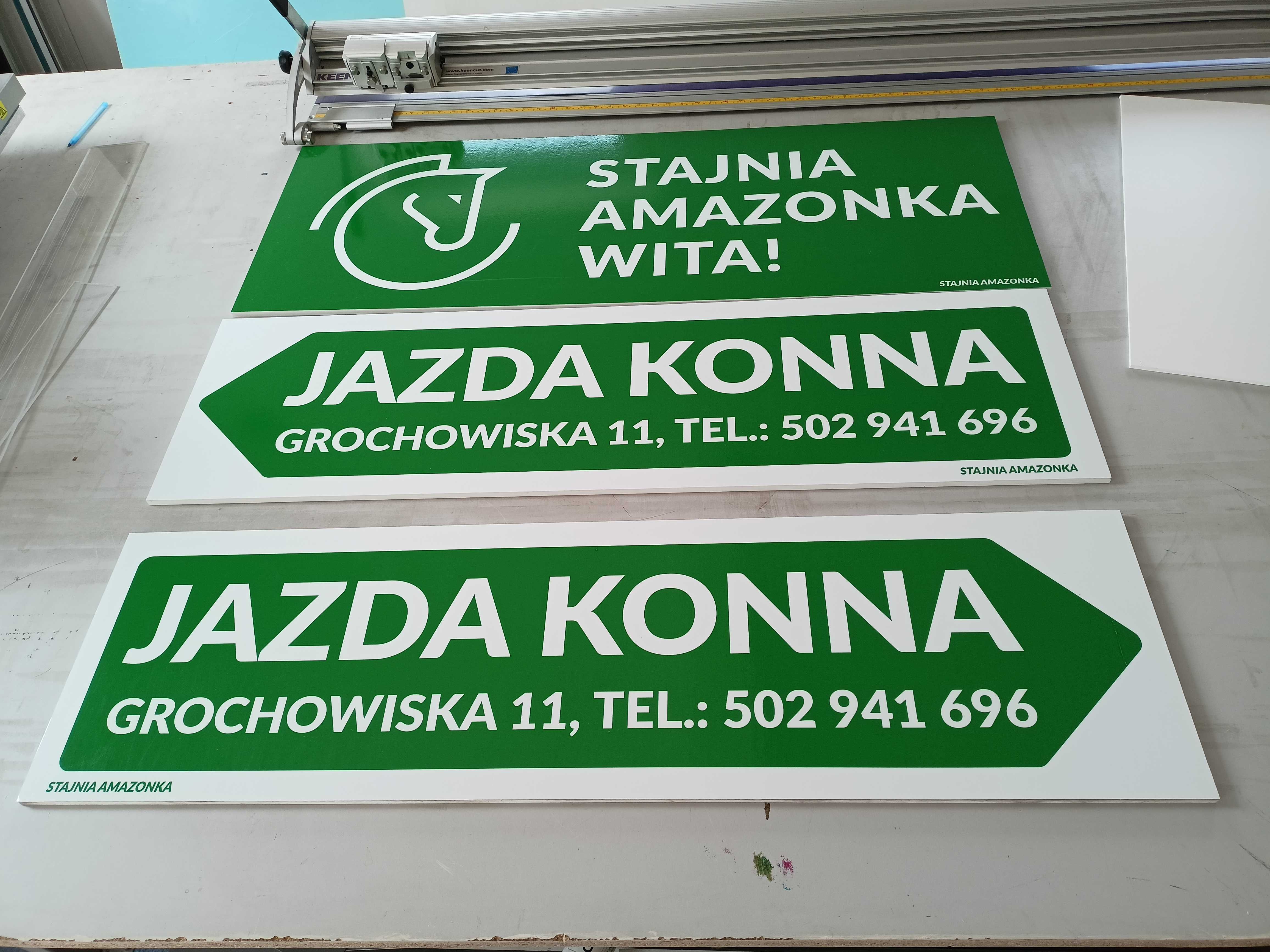 Płyta Dibond tablica informacyjna, reklamowa, oznakowania, zakaz znak