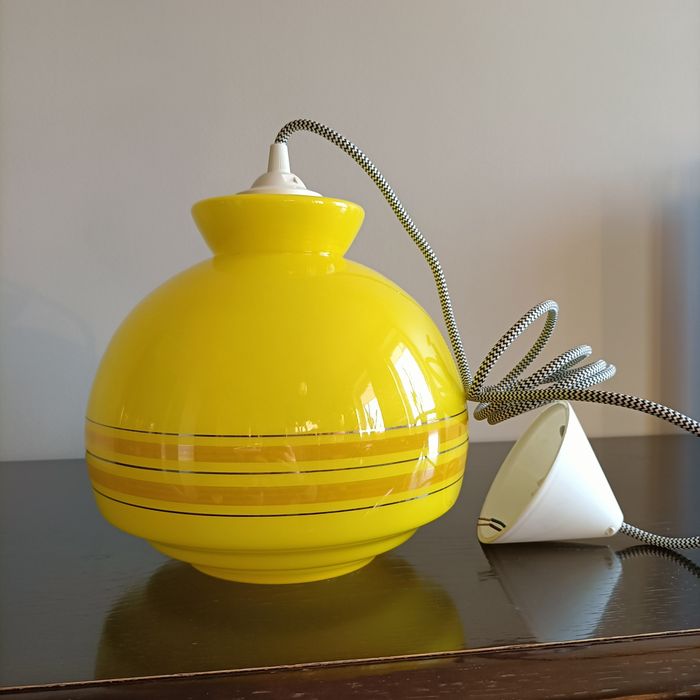 Stara lampa POLAM - PRL, vintage, retro, loft, new look, space age