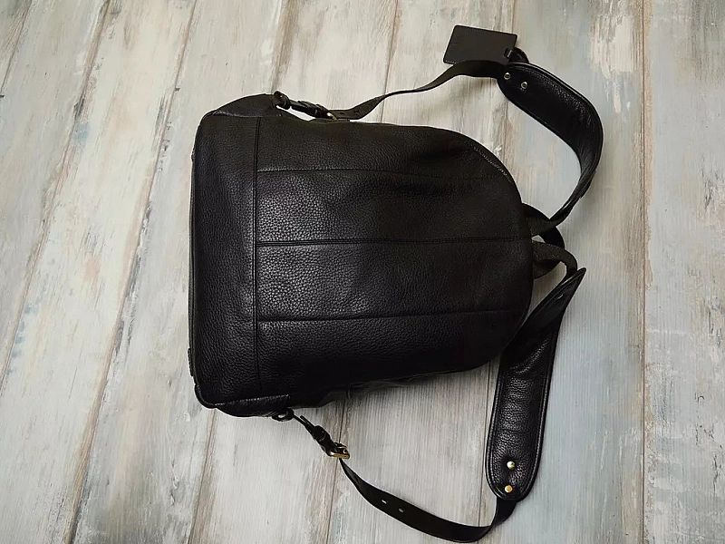 Cole Haan Brayton Skorzany Plecak Premium Backpack Modny Piękny