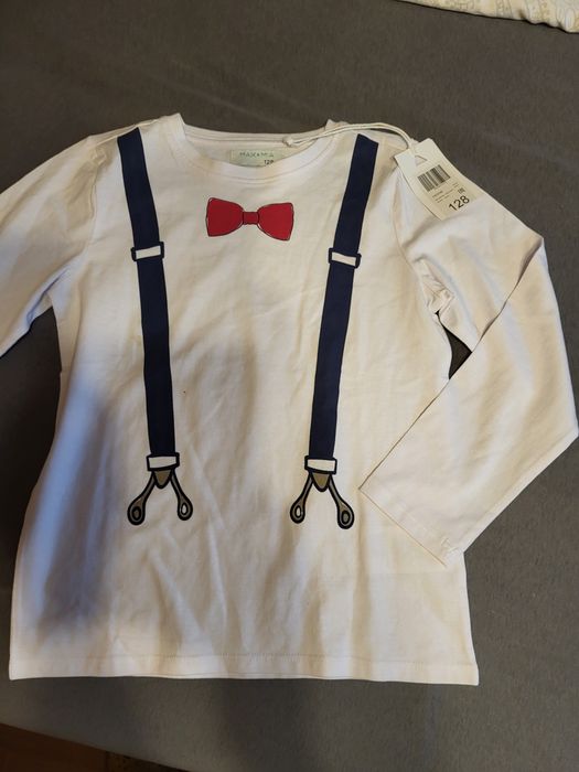 Koszulka świąteczna, elegancka, 128