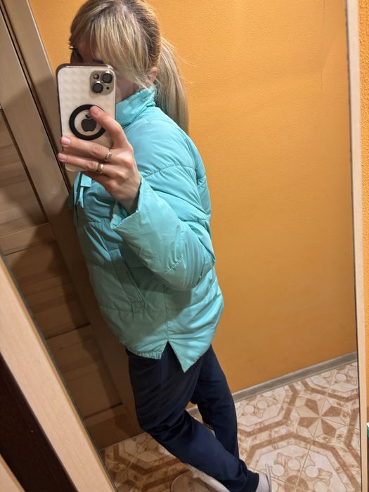 Пуховик осінній жіночий оверсайз