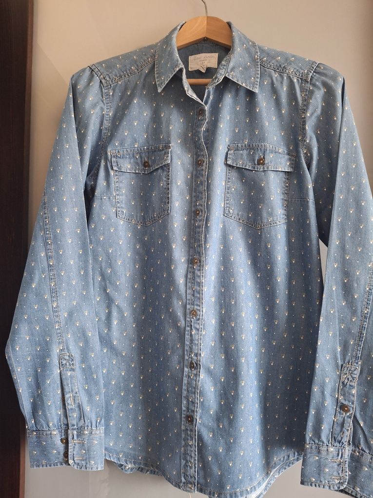 Klasyczna koszula dżinsowa damska Pull&bear M L