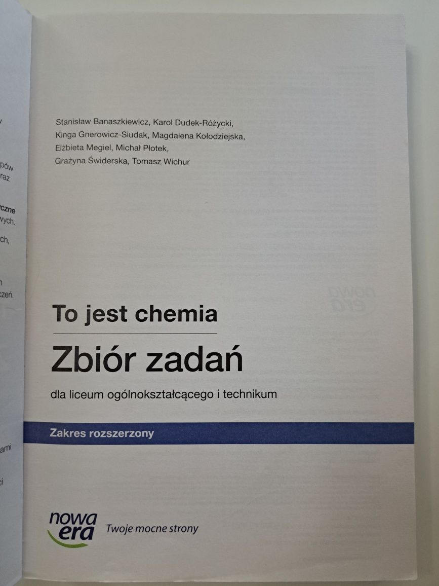 Zbiór zadań "To jest chemia"