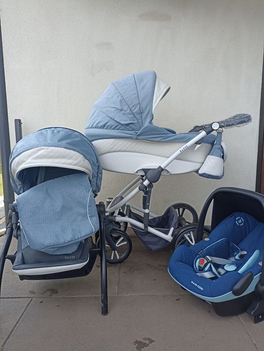 Wózek 3/1 Bebetto tito z fotelikiem maxi Cosi