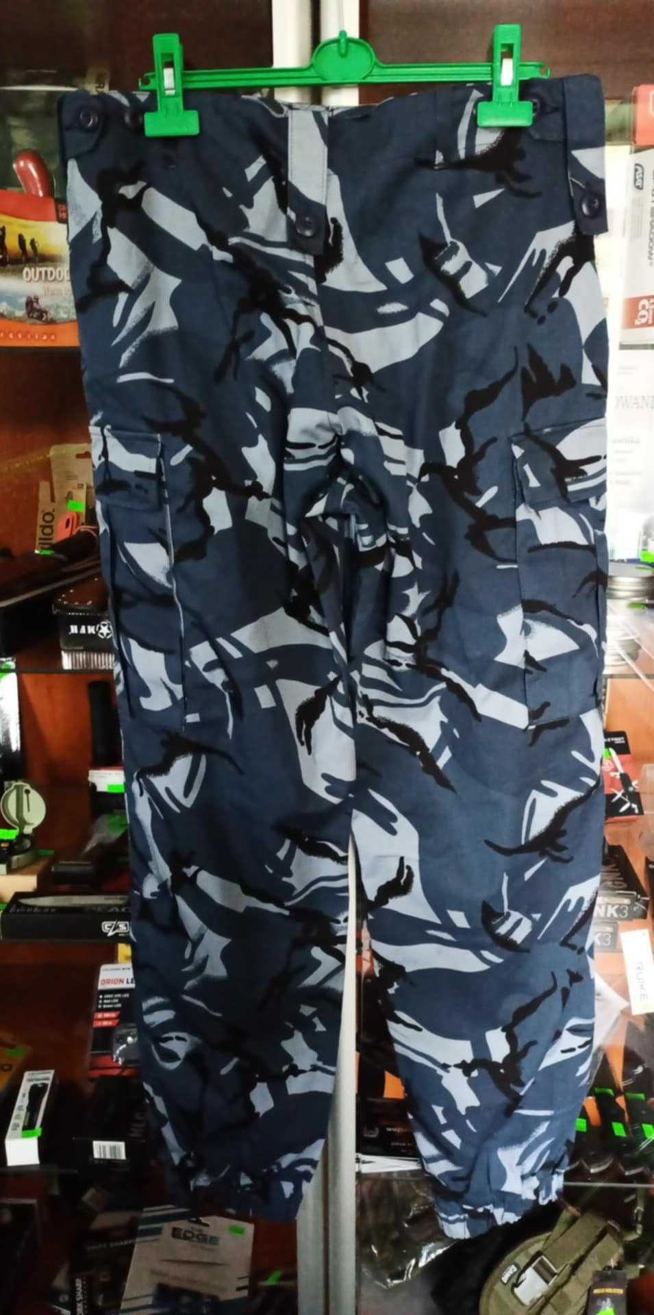 Spodnie Wojskowe Work Trousers Blue DPM r. Medium pas 90 JN