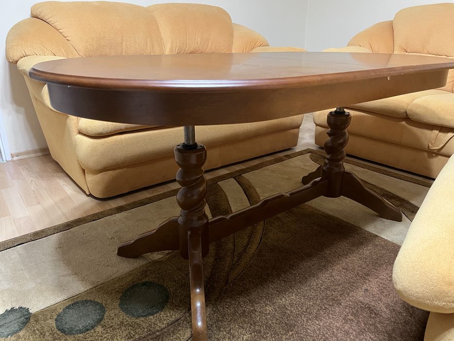 Ława drewniana rozkladana, z regulacja wysokości