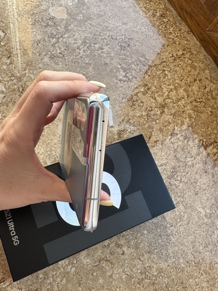 Смартфон телефон Samsung S21 ultra 5g 12/256 gb срібний
