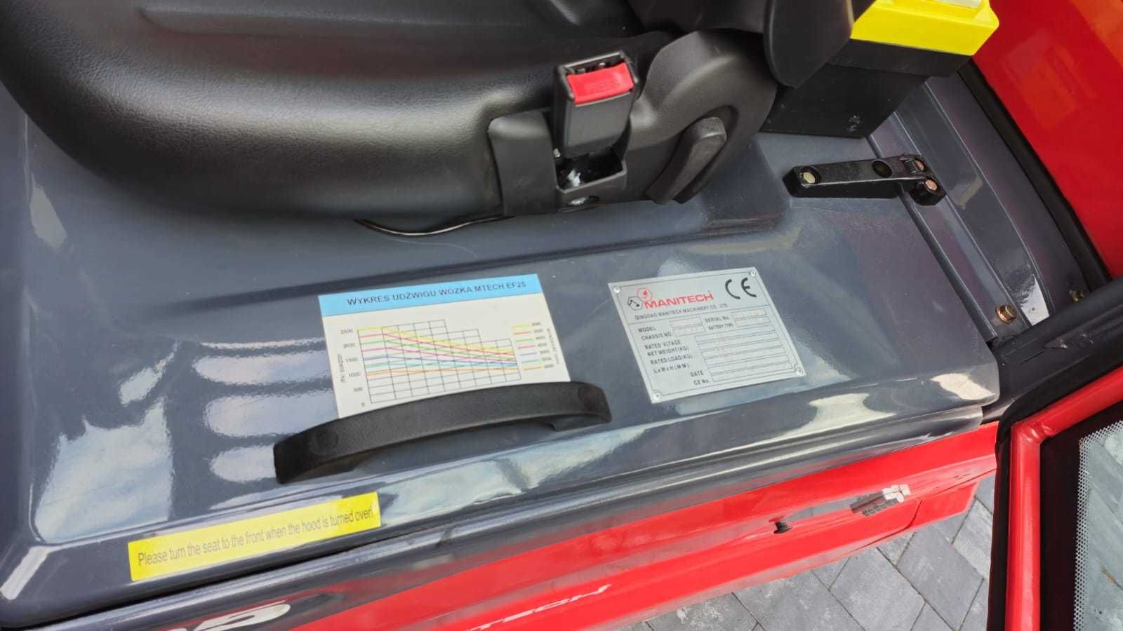 Wózek widłowy elektryczny MANITECH EF-25