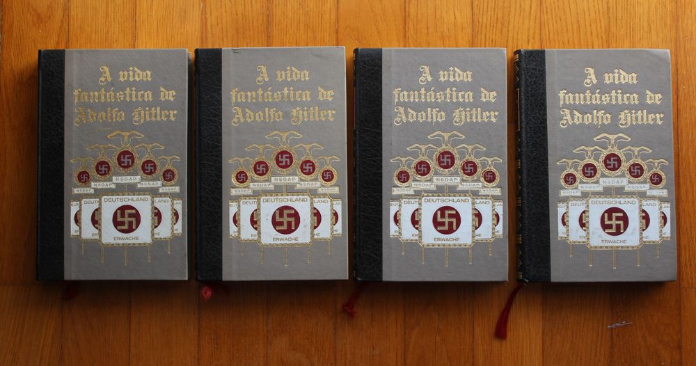 Livro "A Vida Fantástica de Adolfo Hitler", em 4 volumes