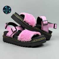 Тапки Dr Martens Voss Fluffy мартінс сланцы сандали босоножки шлепанцы