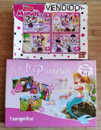 Puzzle 4 em 1 - As Princesas