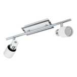 Lampa Eglo Davida 39 x 7 cm biały, chrom 2xGU10
