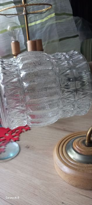 Drewniany kinkiet z prlu