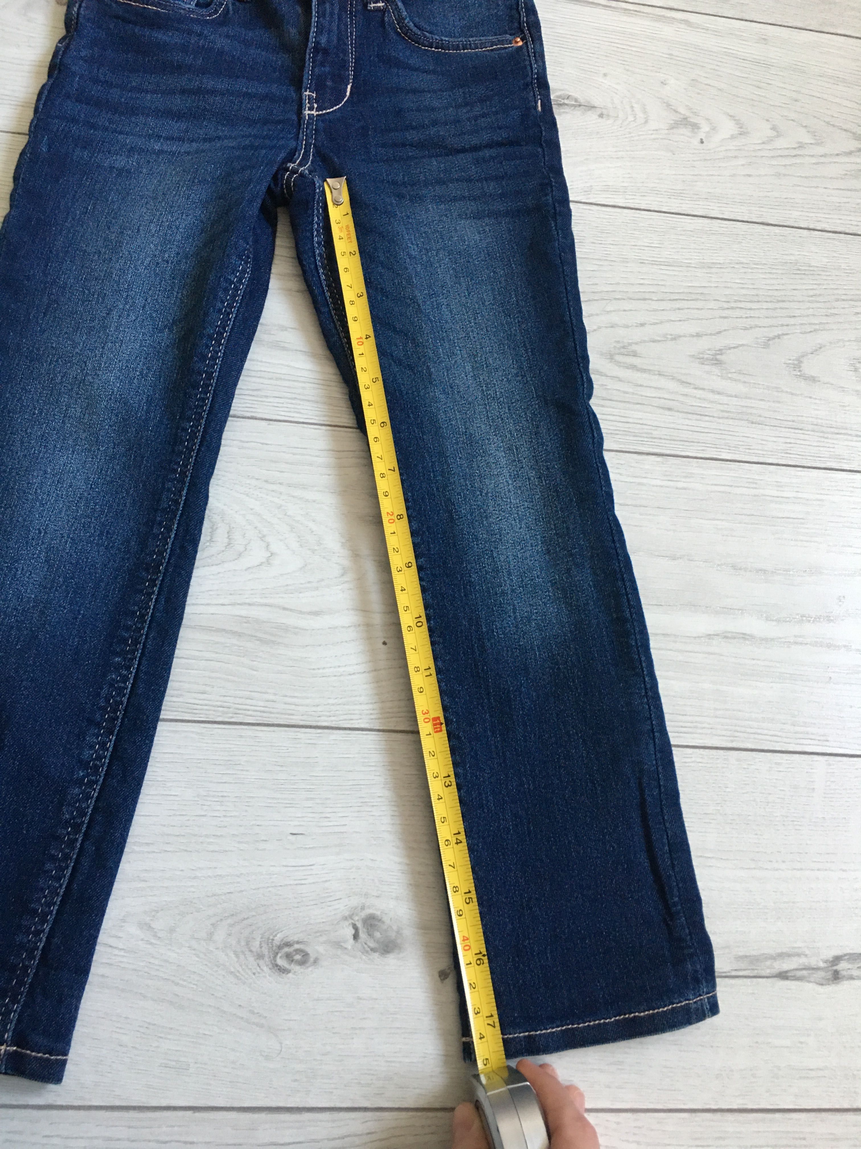 Dżinsy jeansy slim fit lined jeans H&M r. 110, nowe bez metki