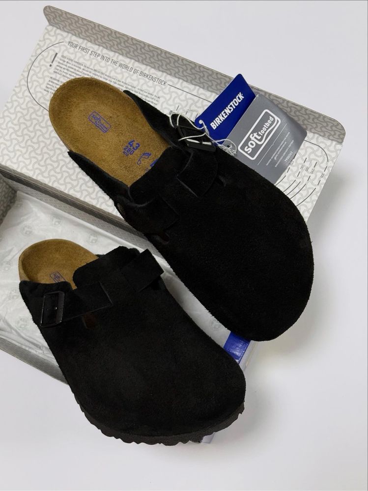 Birkenstock Boston Black Leather | Оригінал