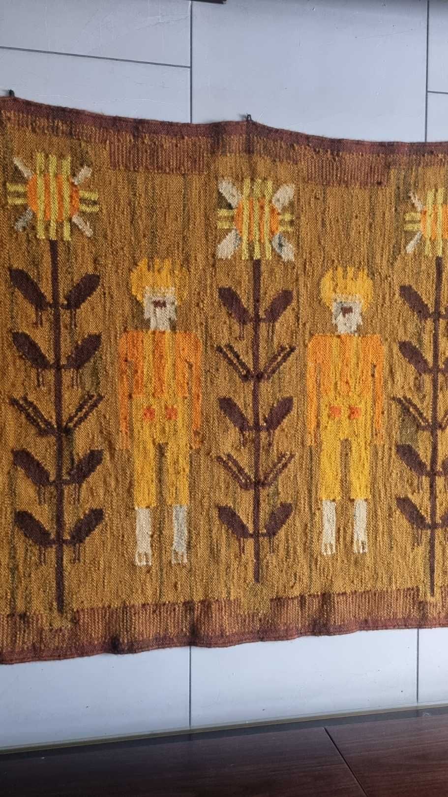 Kilim wełniany Design PRL lata 60 Cepelia