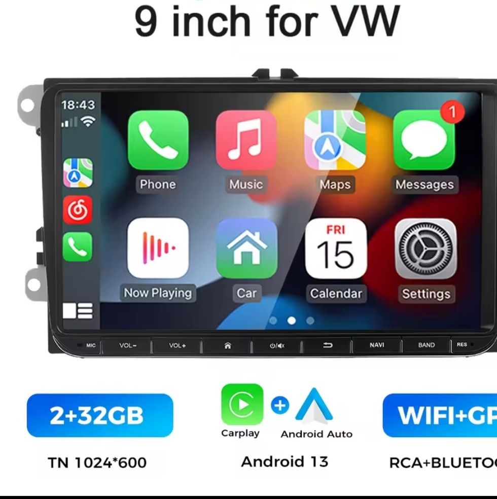 Radio android Nawigacja GPS 2/32 GB  Vw, Skoda, Seat