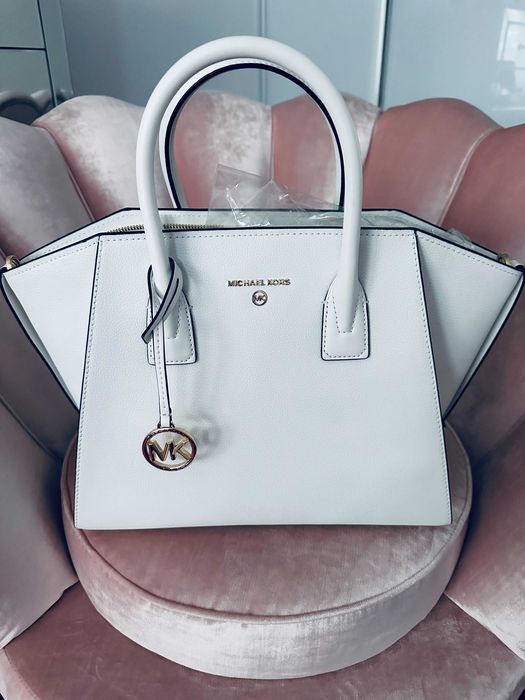 Michael Kors torebka Avril optic white Duża