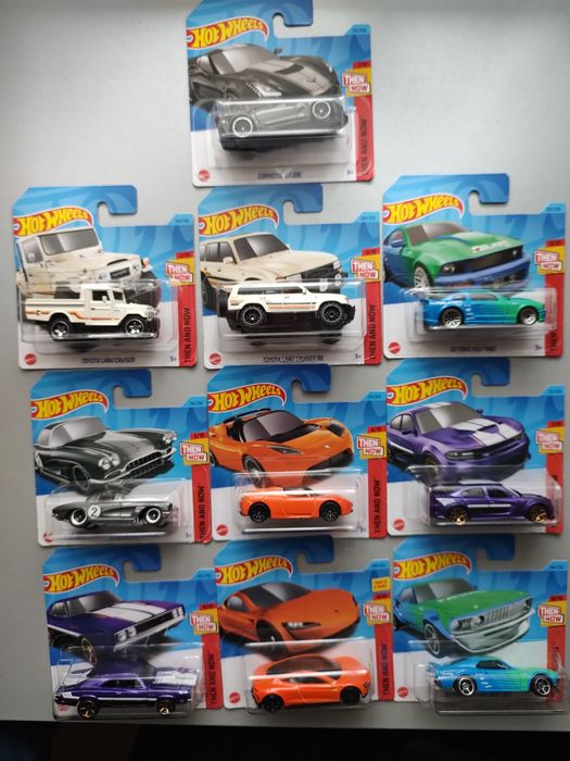 Hot Wheels Then And Now 2023 10 autek Dodge Corvette Mustang Toyota