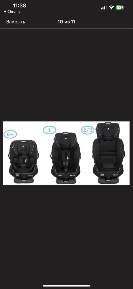 Автокресло Joie every stage fx 0-36кг isofix