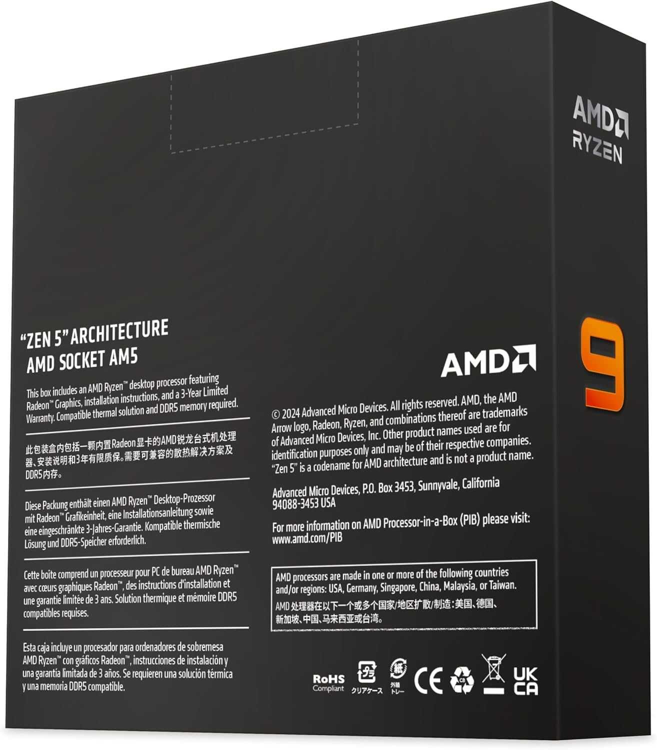 Процесор AMD Ryzen 9 9950X 1 шт. New!