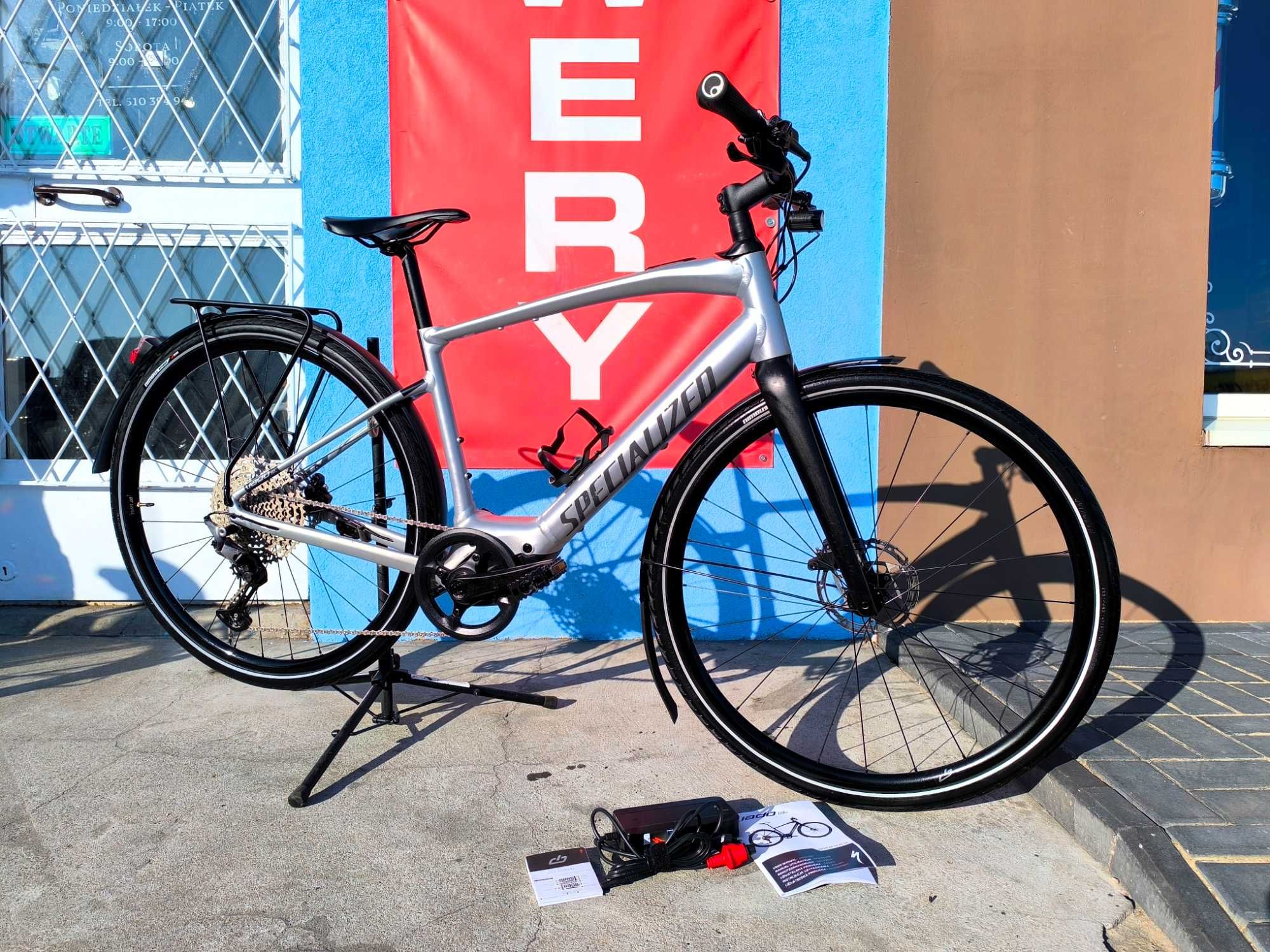 ELEKTRYCZNY SPECIALIZED Vado SL 5.0 EQ 18 Shimano Deore widelec CARBON