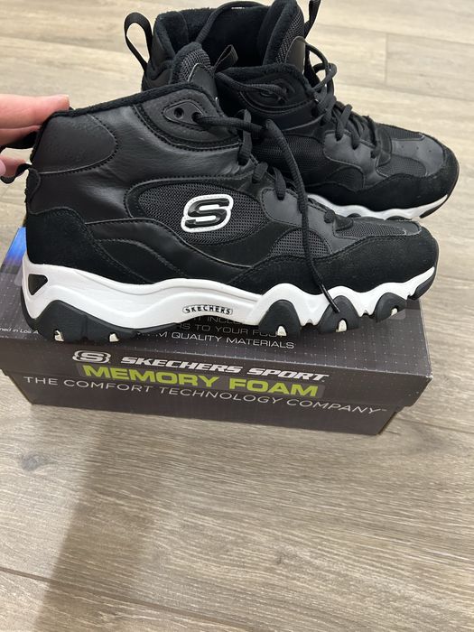 Ботинки зимние кожа замша Skechers 41р