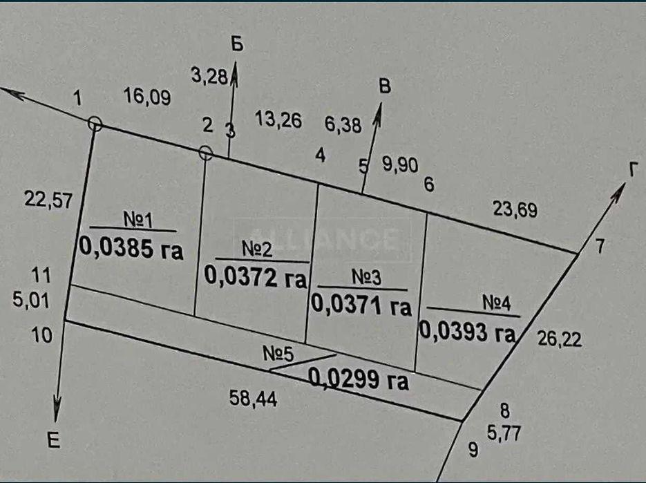 Зданий будинок поруч з містом