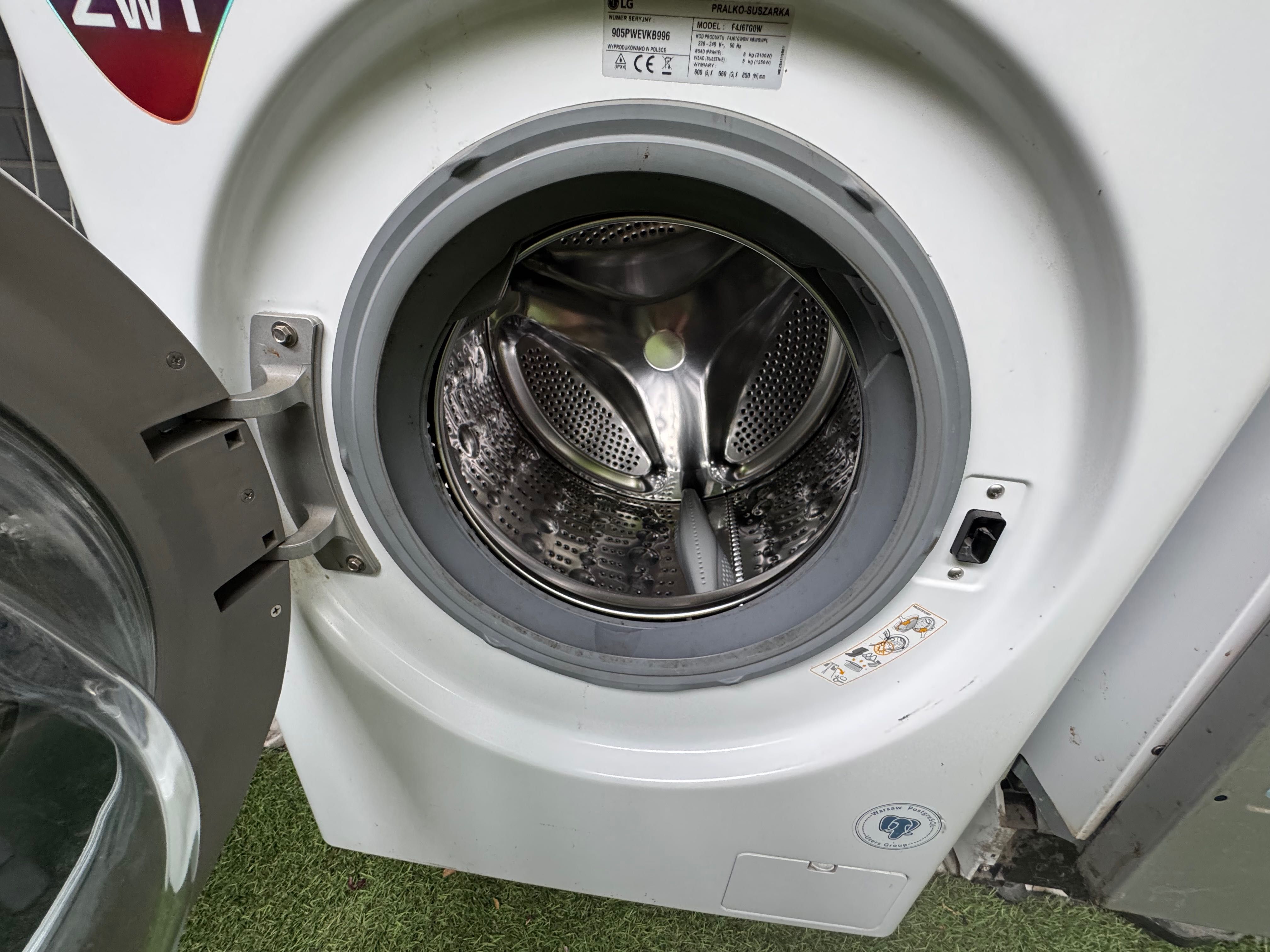 Sprzedam pralko-suszarkę LG 2w1, model F4J6TG0W – 8/5 kg