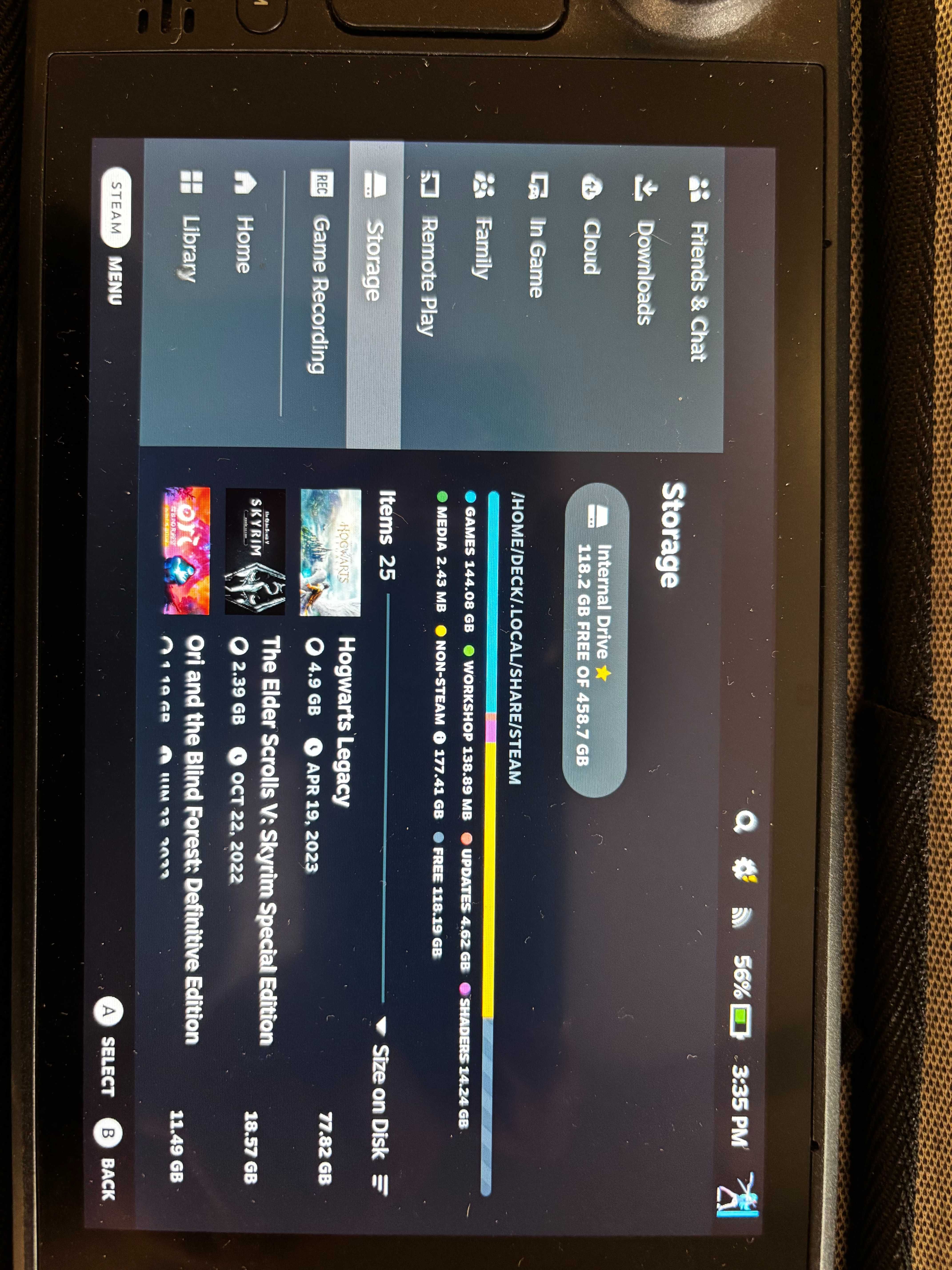 Steam Deck 512 GB LCD com estojo e carregador – Bom estado