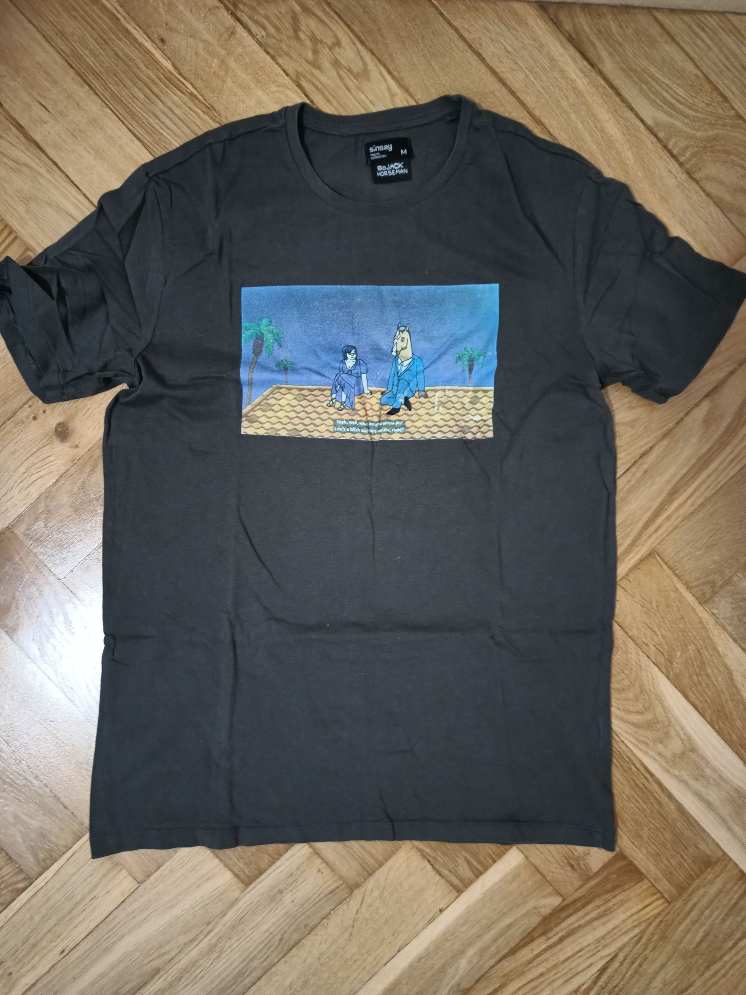 Sinsay zestaw 4 podkoszulek Bojack SpongeBob Rick and Morty rozm M