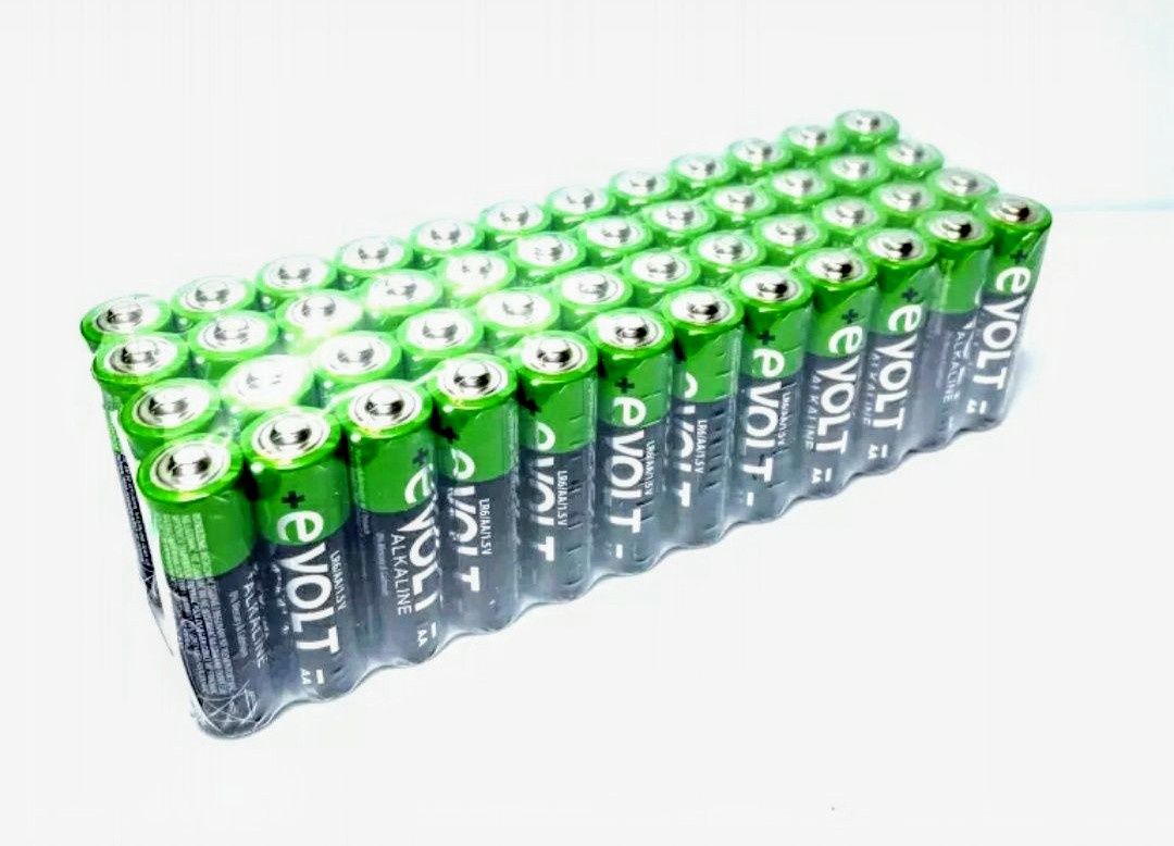 Baterie alkaliczne Evolt AA (R6) 48 szt.