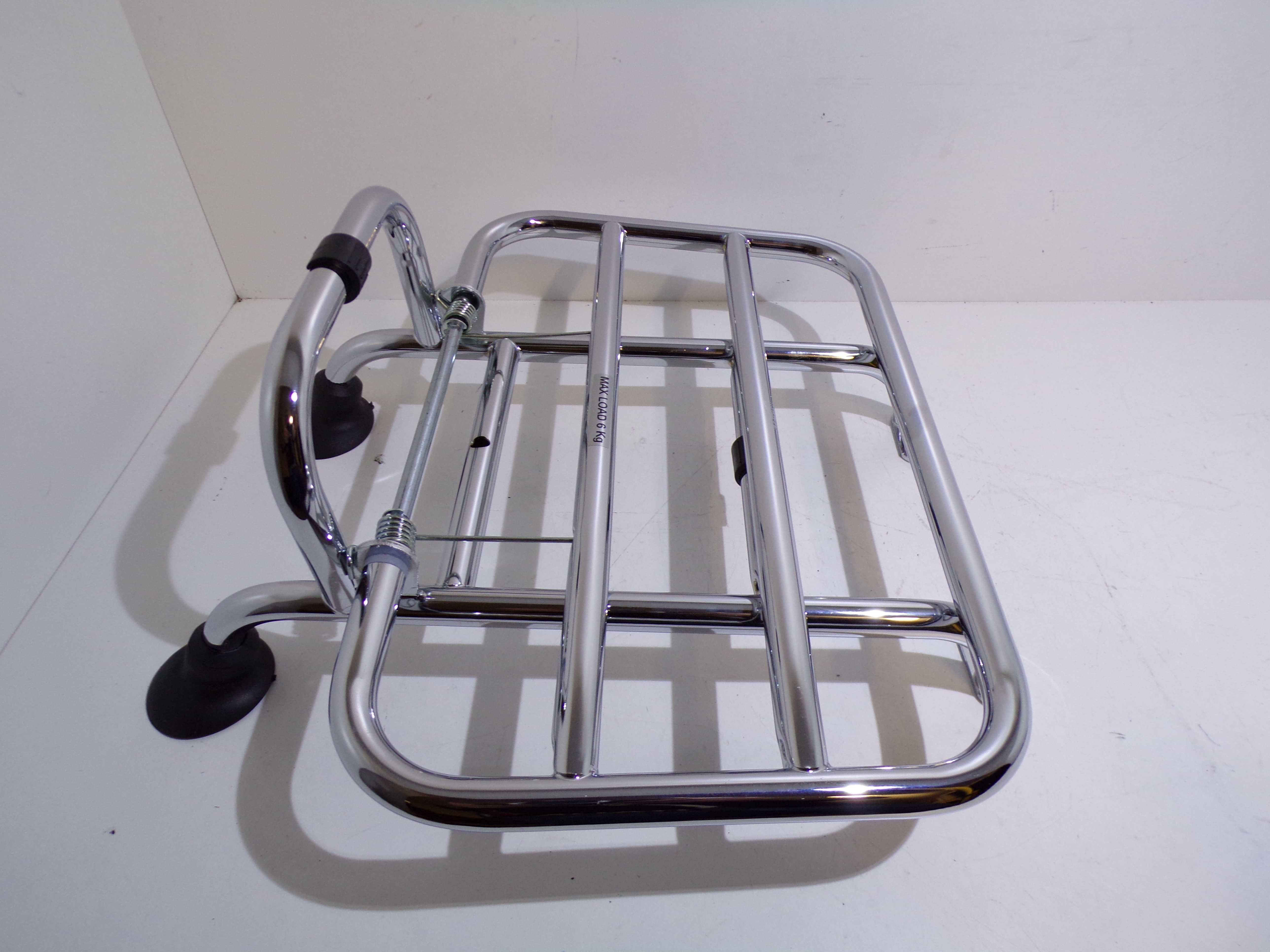 Bagażnik Chrom przód Oryginał z Grawerem Vespa LX 50/125cc OEM.