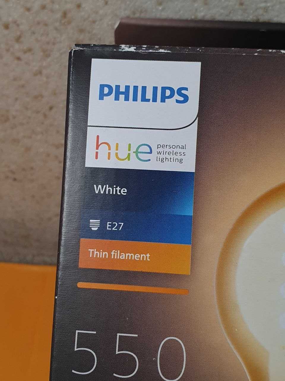 Philips Hue WHITE FILAMENT E27 A60 LED Смарт Лампочка Homekit