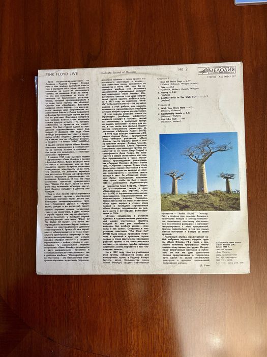 Вініл Pink Floyd — Delicate Sound of Thunder (2 платівки)