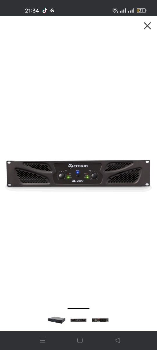 Підсилювач потужності Crown XLi 2500
