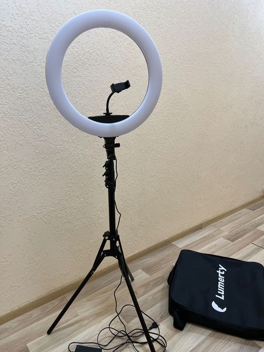 Кільцева лампа lumerty 45см 75 вт