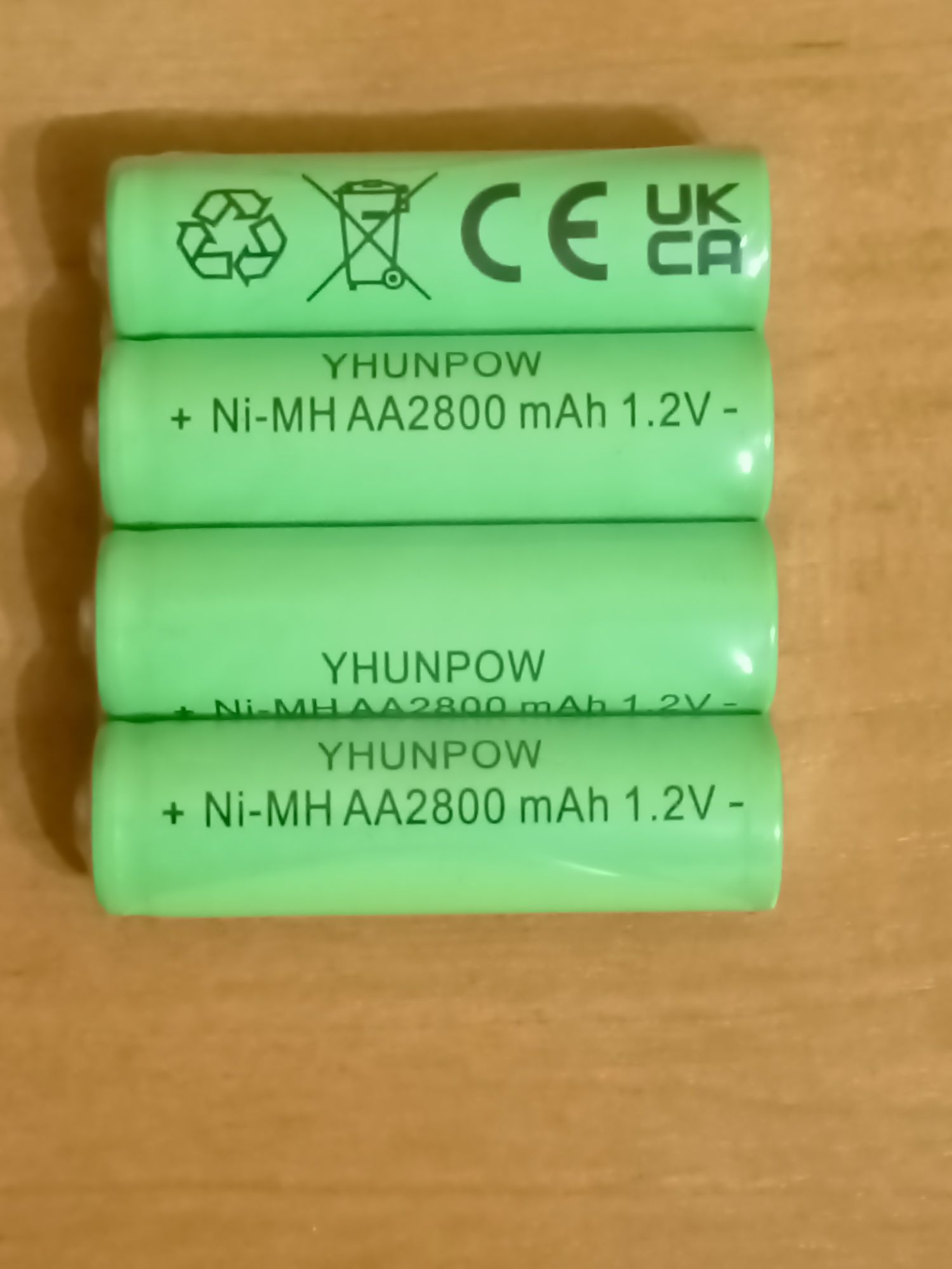Акамулятори 4.штуки Ni-MH AA2800 mAh 1.2V