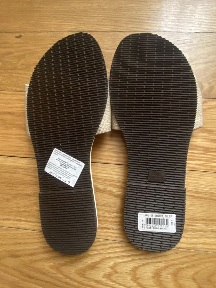 Havaianas you St. Tropez BEGE PALHA N. 37/38 NOVAS