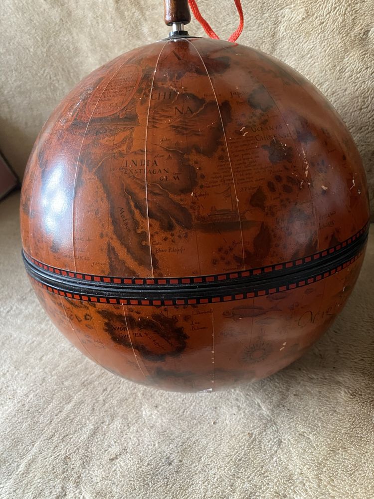 Globus drewniany z mapą z 1815 roku | #polecam!