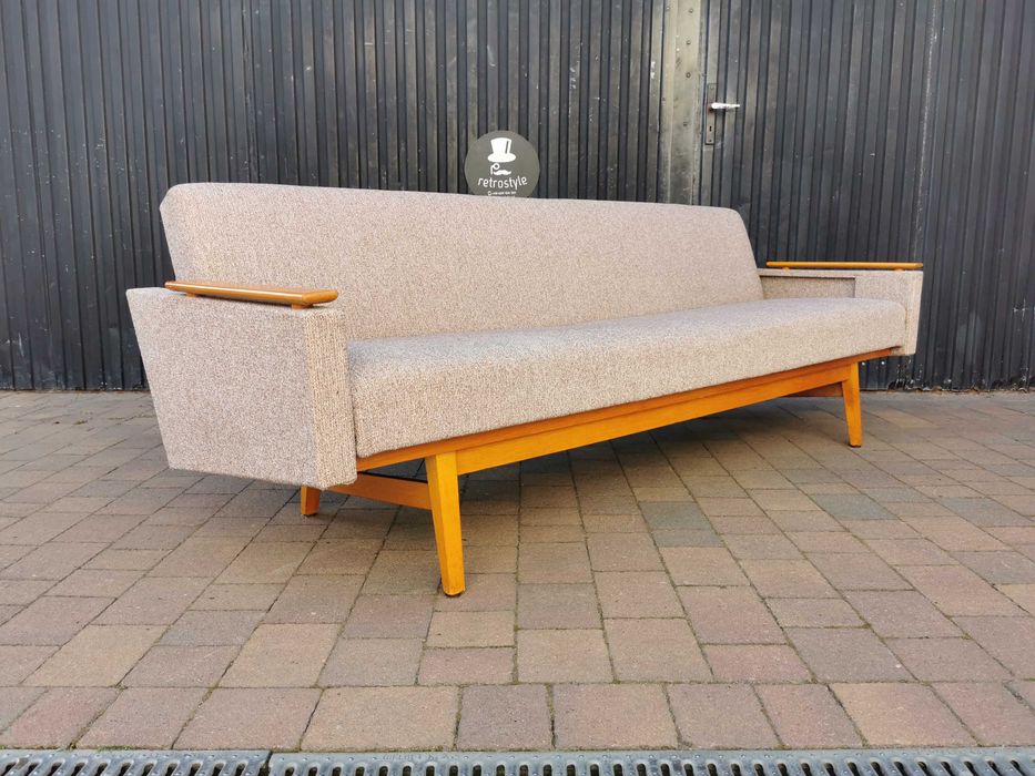 Kanapa/ Sofa "tapczan" JITONA, Czechosłowacja '60-Brusel design, Retro