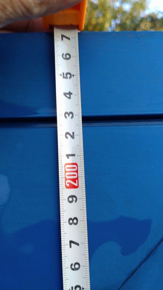 Drzwi przemysłowe aluminiowe 110/203 cm z futryną