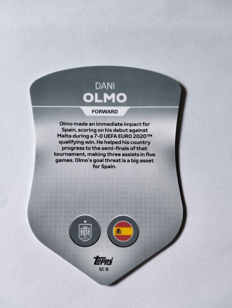 Euro Match Attax- Chrome Shield Dani Olmo