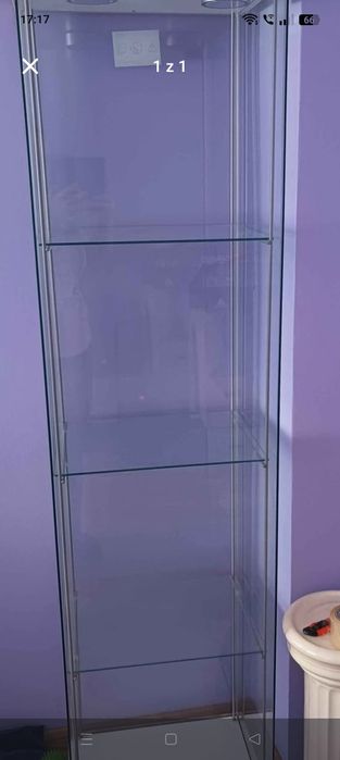 Witryna gablota szklana