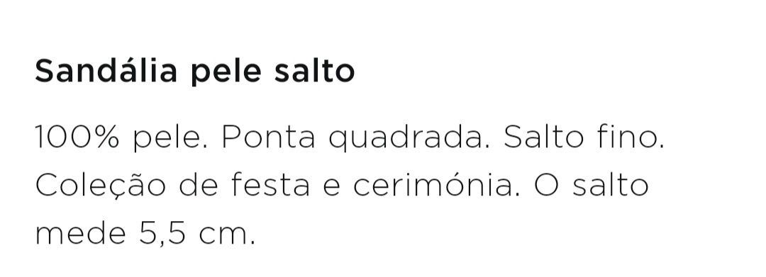 Sandalia em pele Mango 39