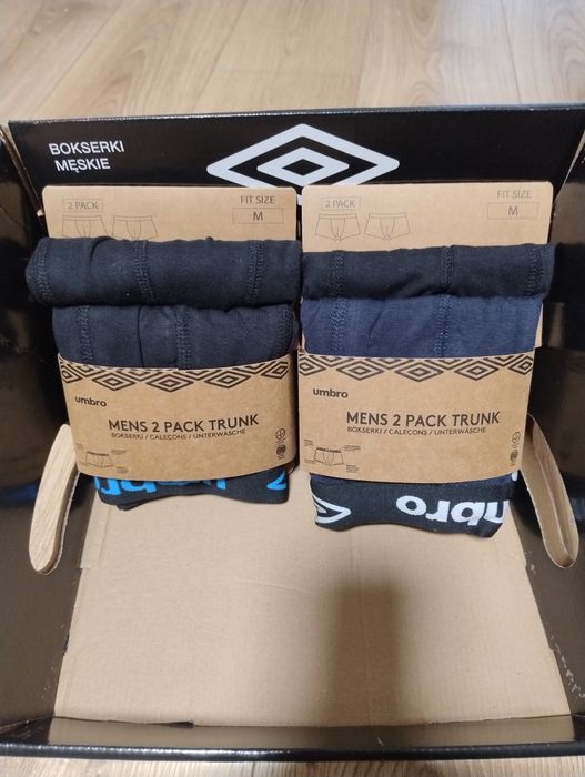 NOWE męskie bokserki UMBRO dwupaki rozmiar M 2komplety