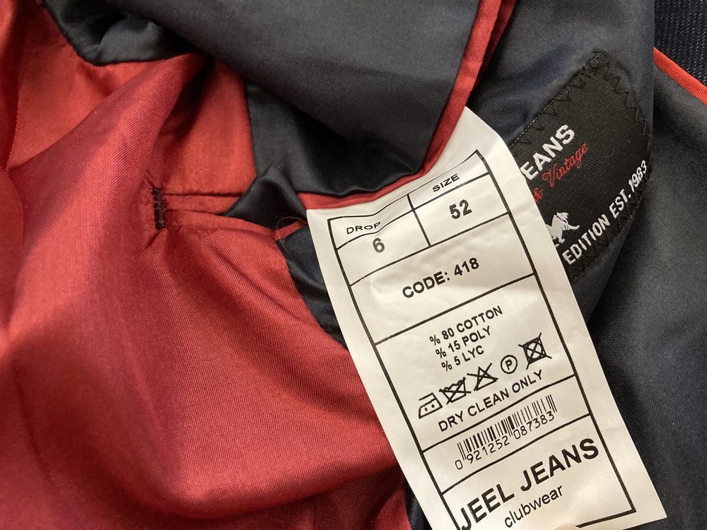 Marynarka Jeel Jeans szara łaty casual święta